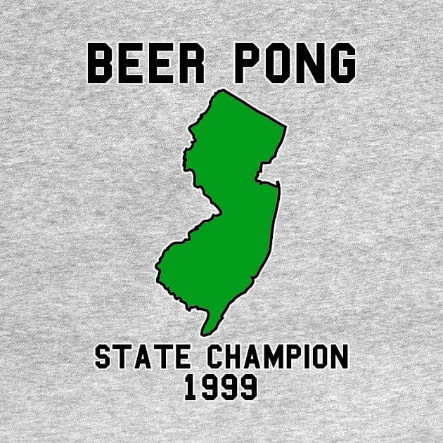 Vintage New Jersey Beer Pong State Champion T-Shirt by fearcity